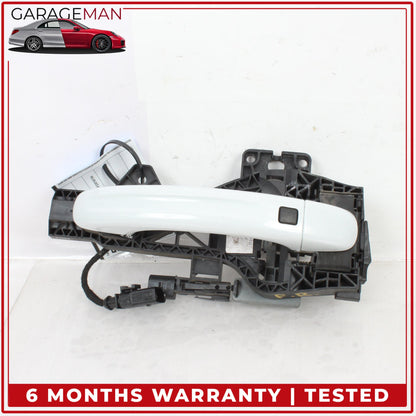 2007-2015 Audi Q7 Front Right Side Exterior Door Handle White Metallic OEM