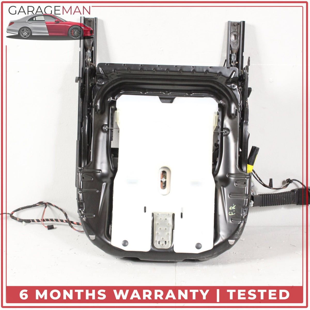 2010-2012 Range Rover L322 Front Right Seat Track Rail Frame w/ Motors OEM