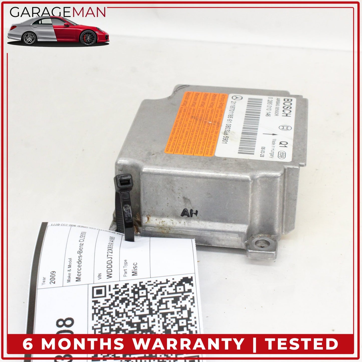 2003-2011 Mercedes W219 CLS550 Air Bag Airbag Sensor Module Bosch 2118701185 OEM