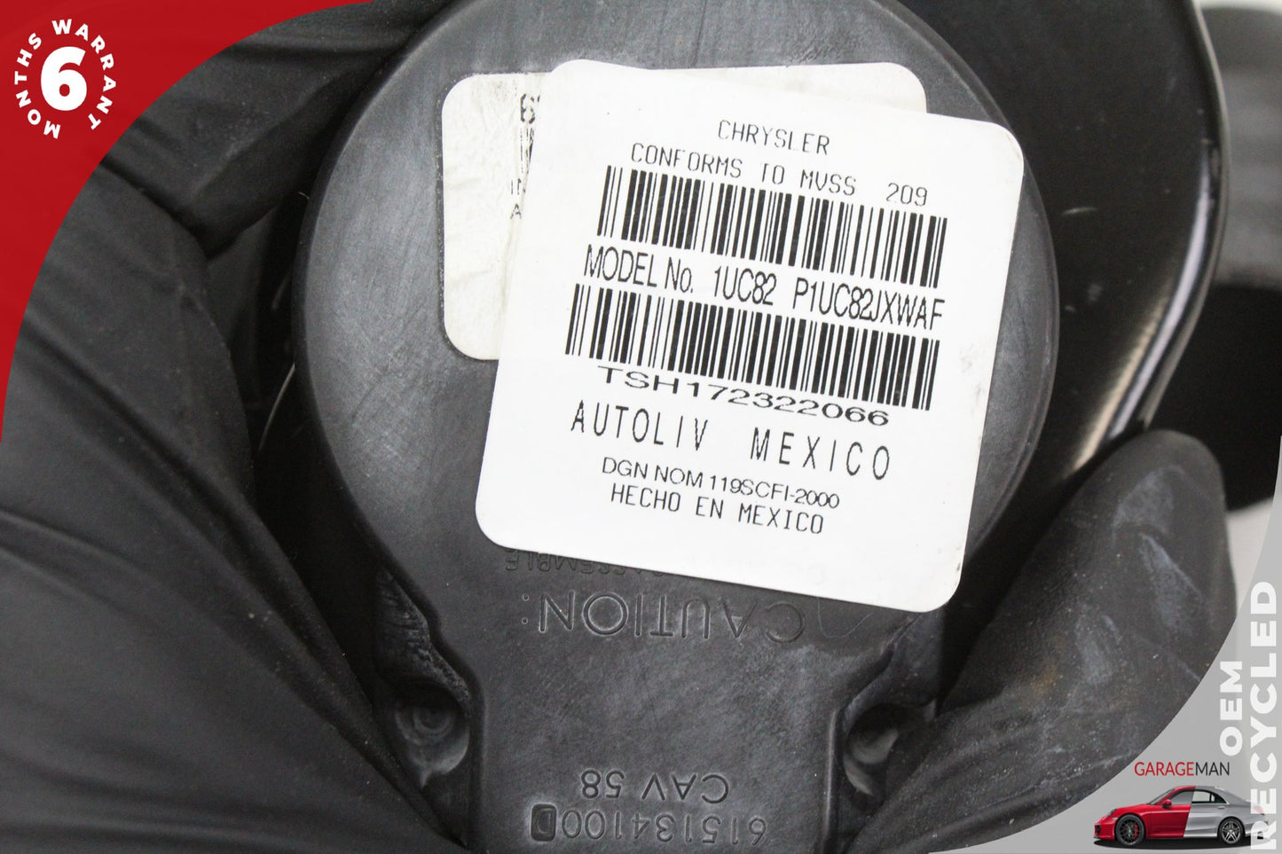 2012-2019 Fiat 500e Front Right Passenger Side Seat Belt 1UC82JXWAL OEM
