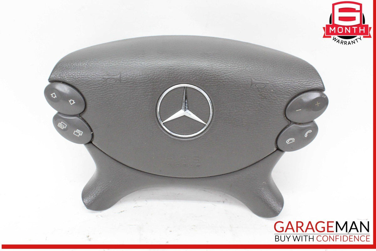 03-12 Mercedes W211 E320 CDI Front Left Steering Wheel Airbag Air Bag Gray OEM