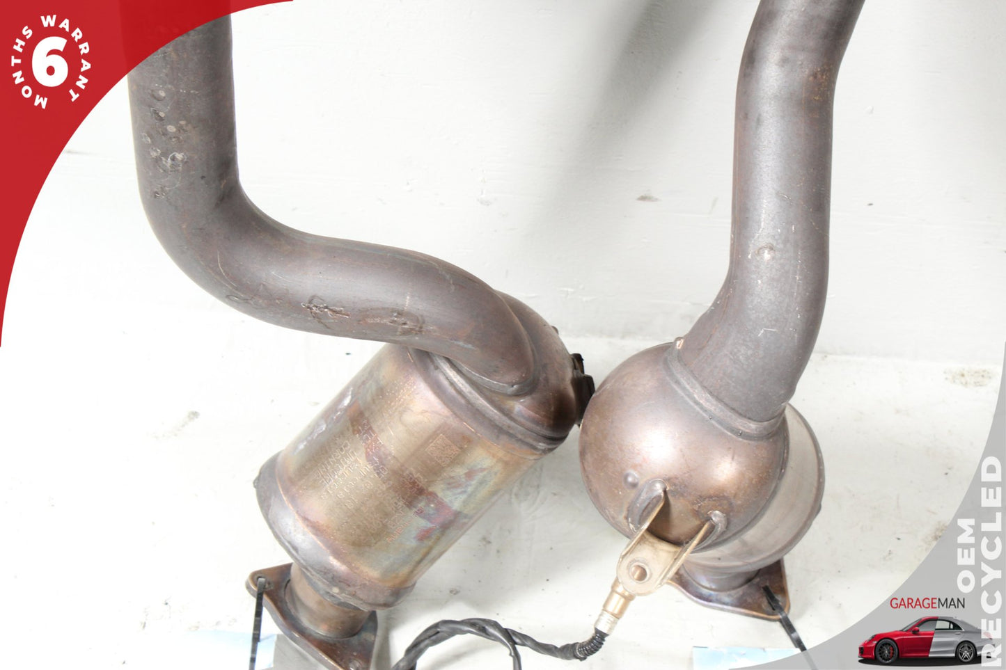 2011-2014 Porsche Cayenne 958 S Hybrid SUV Front & Rear Exhaust Downpipe Set OEM