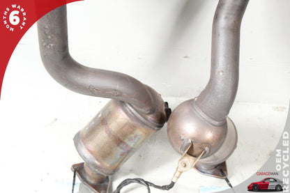 2011-2014 Porsche Cayenne 958 S Hybrid SUV Front & Rear Exhaust Downpipe Set OEM