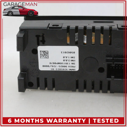 2014-2019 BMW X5 F15 Rear AC Climate Control Switch Panel Ceramic 9285823 OEM