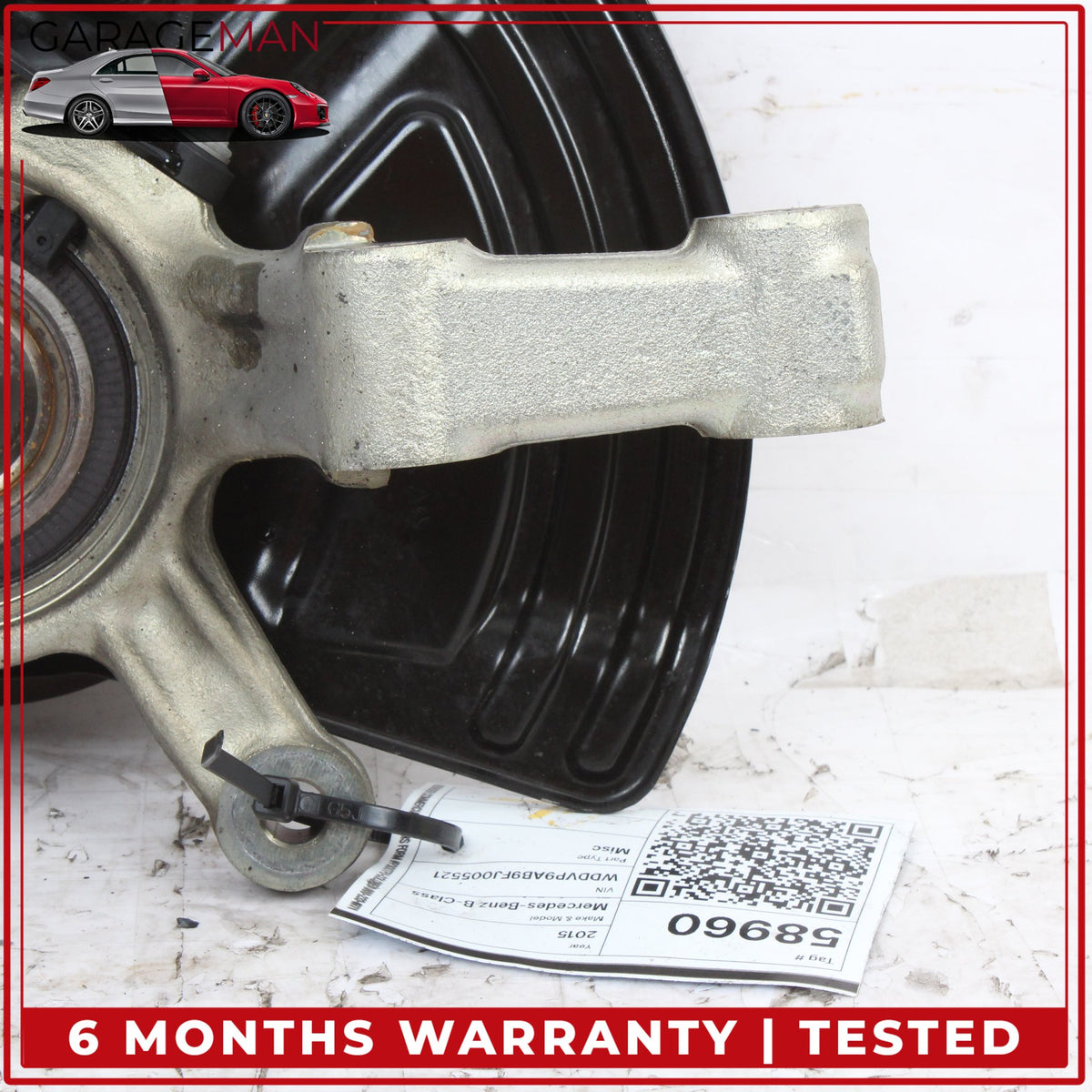 2014-2017 Mercedes W242 B Electric Drive Front Left Side Spindle Knuckle OEM