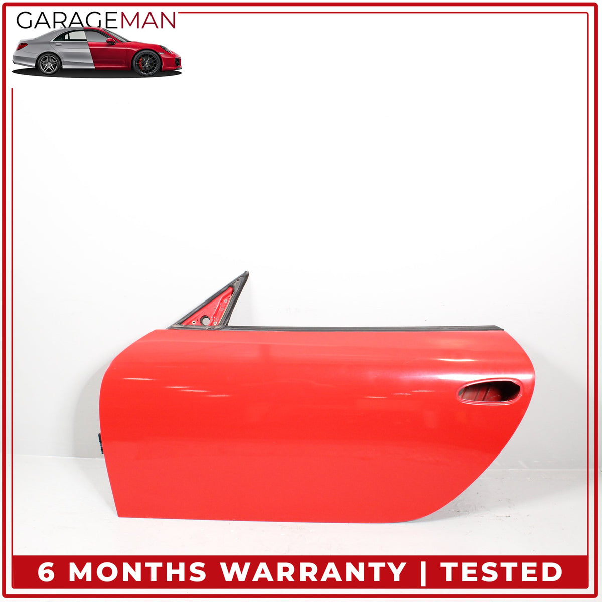 1997-2005 Porsche 911 996 Front Left Driver Side Door Shell Red 99653101104 OEM