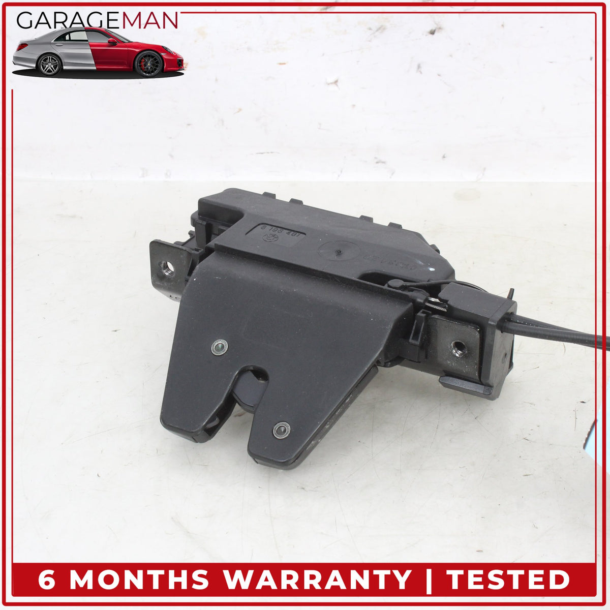 2004-2010 BMW 650i E64 Rear Trunk Lid Lock Actuator w/ Release Logo Handle OEM