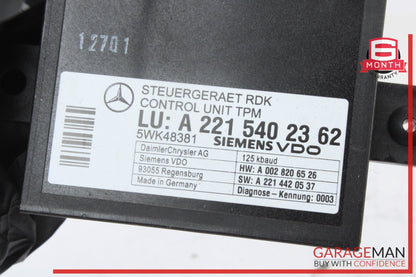 2007-2014 Mercedes-Benz S550 Tire Pressure Monitor Module 2215402362 OEM