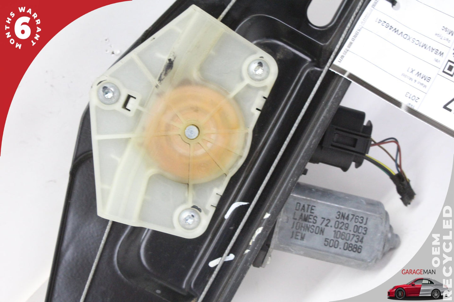 2013-2015 BMW X1 E84 Rear Right Side Window Regulator w/ Motor Assembly OEM