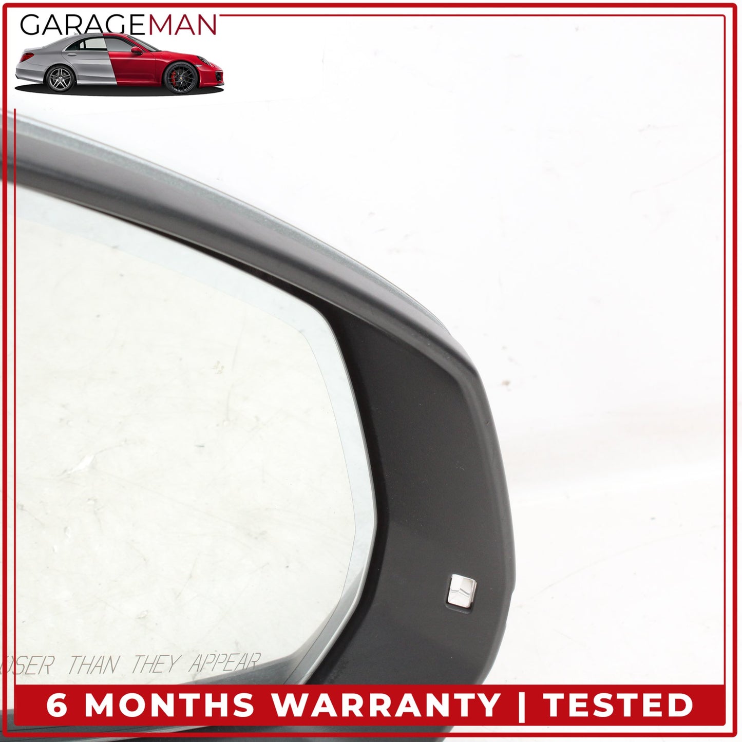 2017-2019 Audi Q7 Front Right Side Door Rear View Mirror w/ Camera Silver OEM