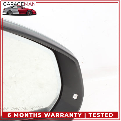 2017-2019 Audi Q7 Front Right Side Door Rear View Mirror w/ Camera Silver OEM