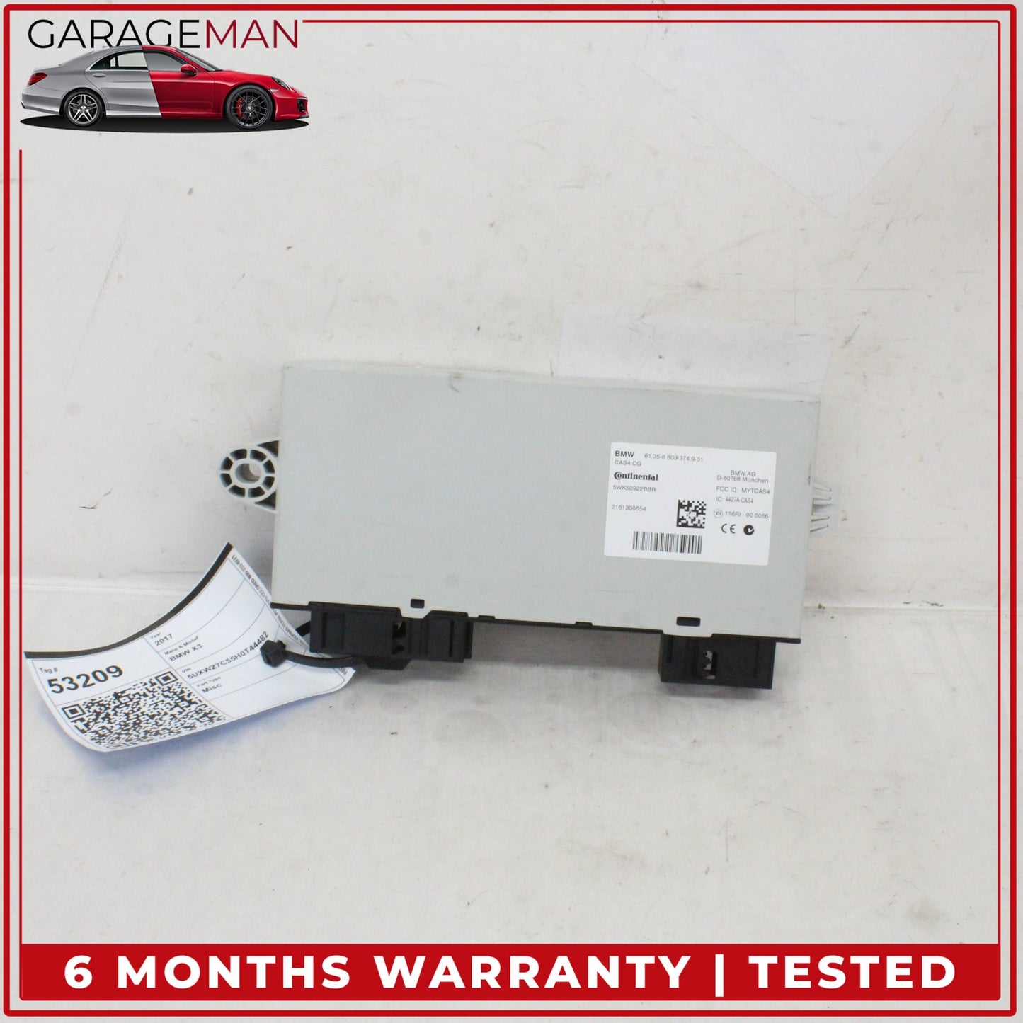 2011-2018 BMW X3 F25 CAS4 Central Locking Control Module Unit 6809374 OEM
