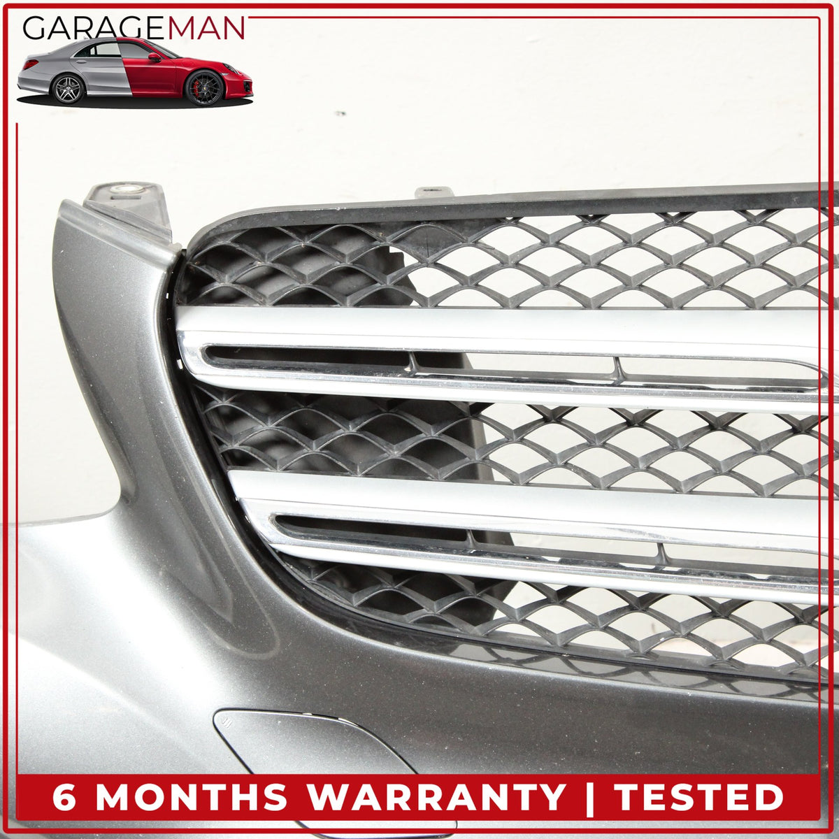 2016-2019 Mercedes X253 GLC300 Front Bumper Cover Assembly Gray Metallic OEM
