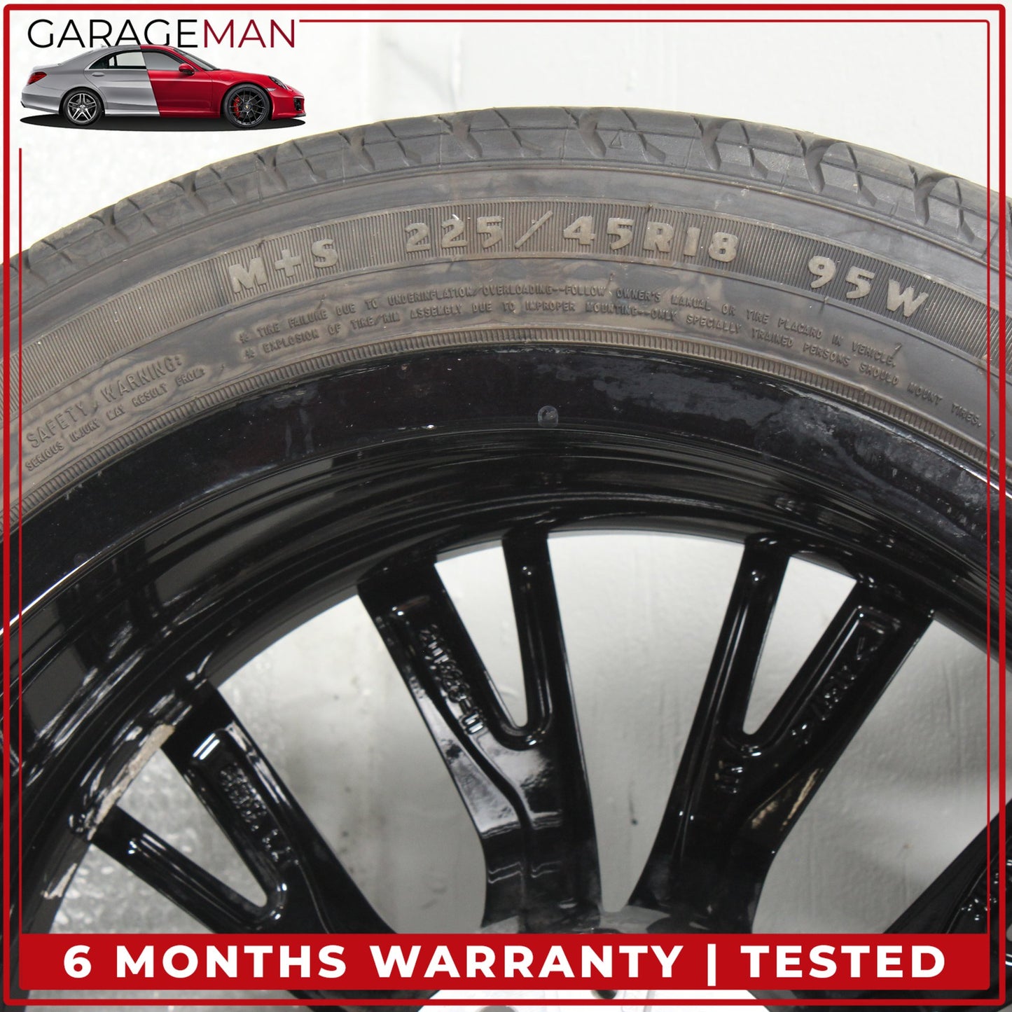 2023-2025 BMW 330i 330e Front or Rear Wheel Rim w/ Tire Black 7.5JX18H2ET25 OEM