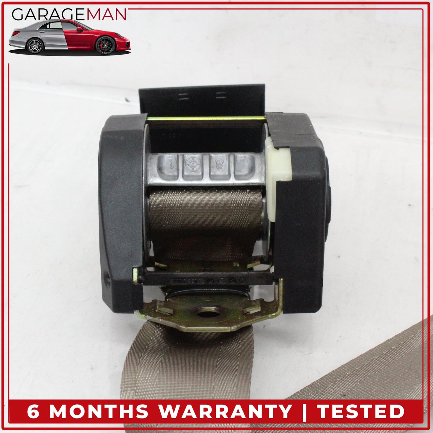 1997-2003 Jaguar XK8 XKR Rear Left or Right Side Seat Belt Retractor Beige OEM
