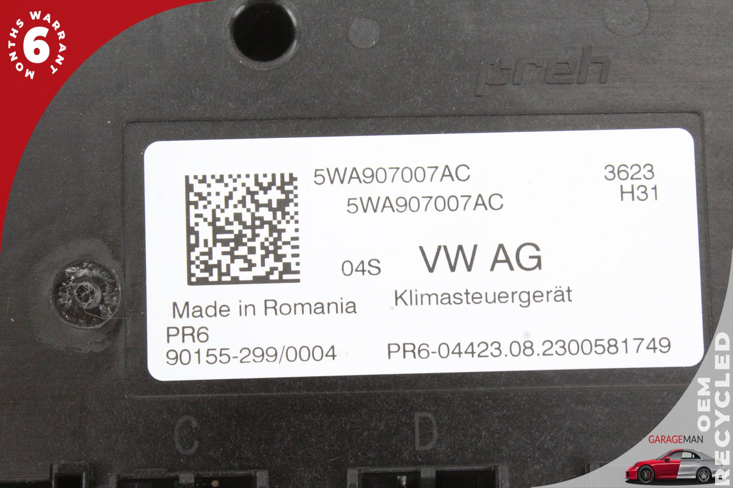 2022-2024 Audi A3 S3 RS3 HVAC Heater Control Module 5WA907007 OEM