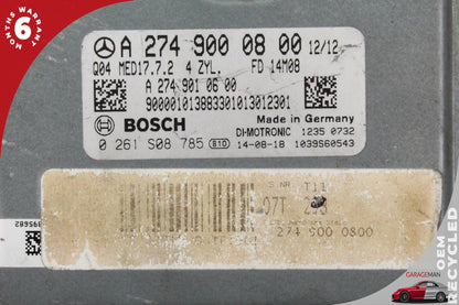 2015-2020 Mercedes W205 C300 M274 2.0L ECU ECM Engine Control Module OEM