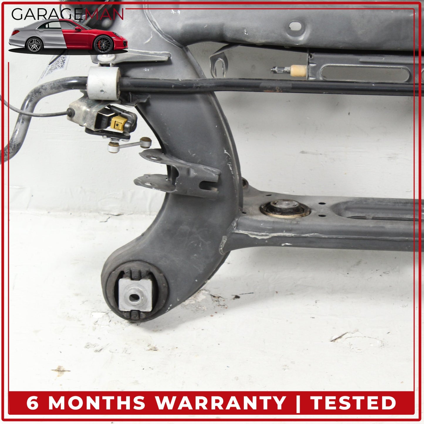 2008-2015 Mercedes W204 C250 Rear Subframe Crossmember w/ Anti Roll Sway Bar OEM