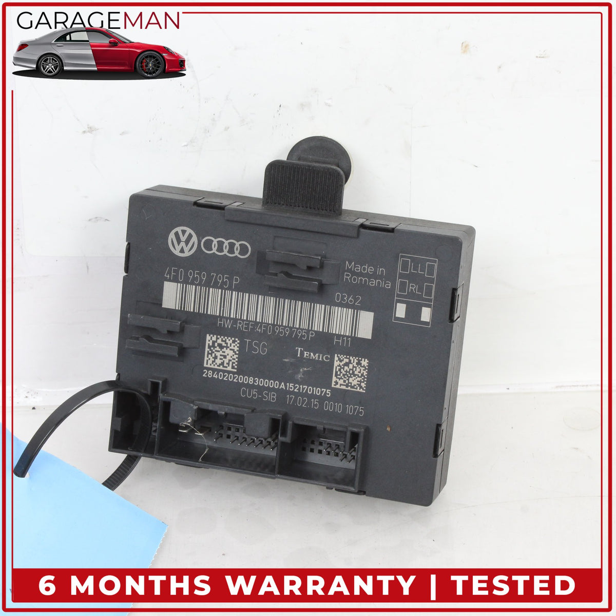 2010-2015 Audi Q7 Rear Left or Right Door Control Module Unit 4F0959795P OEM