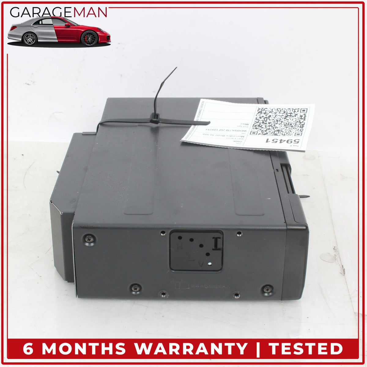 2005-2009 Mercedes R230 SL500 CLK500 CD Changer 6 Disk Player 2038703389 OEM