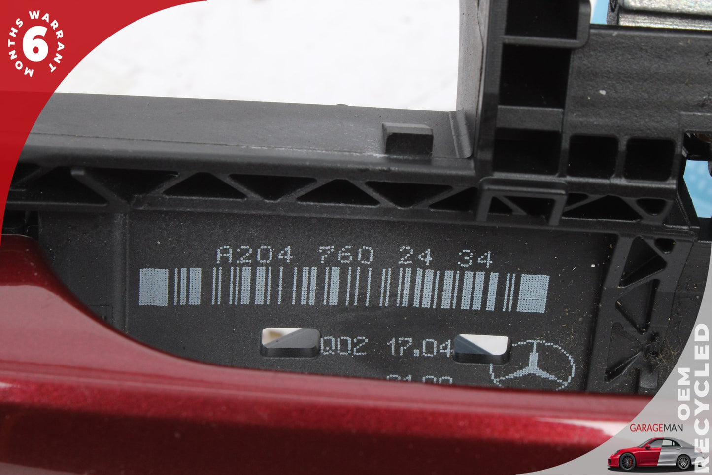 2012-2018 Mercedes W218 CLS550 Right Passenger Side Exterior Door Handle Red OEM