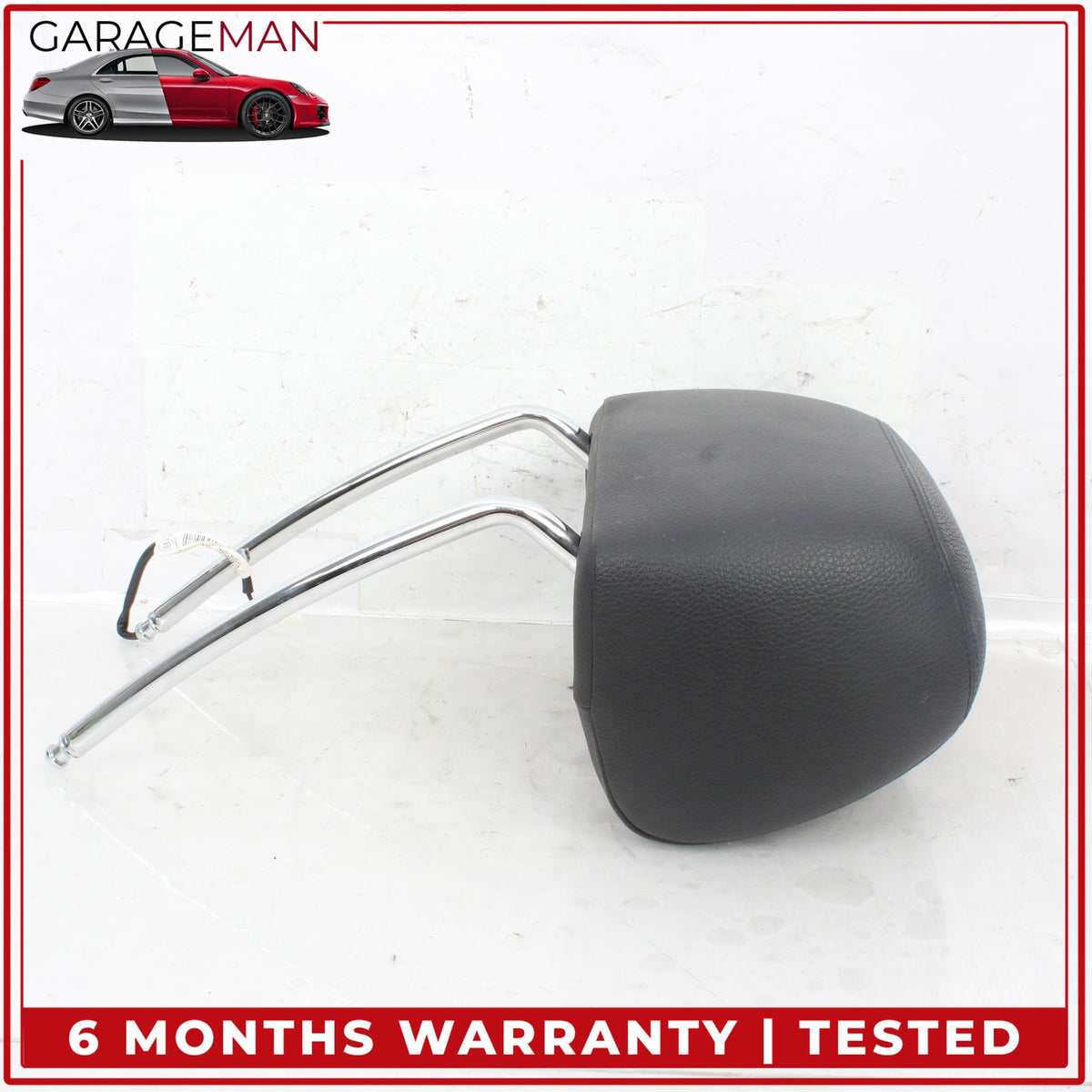 2012-2019 BMW 640i F12 Front Left and Right Side Seat Headrest Set Black OEM