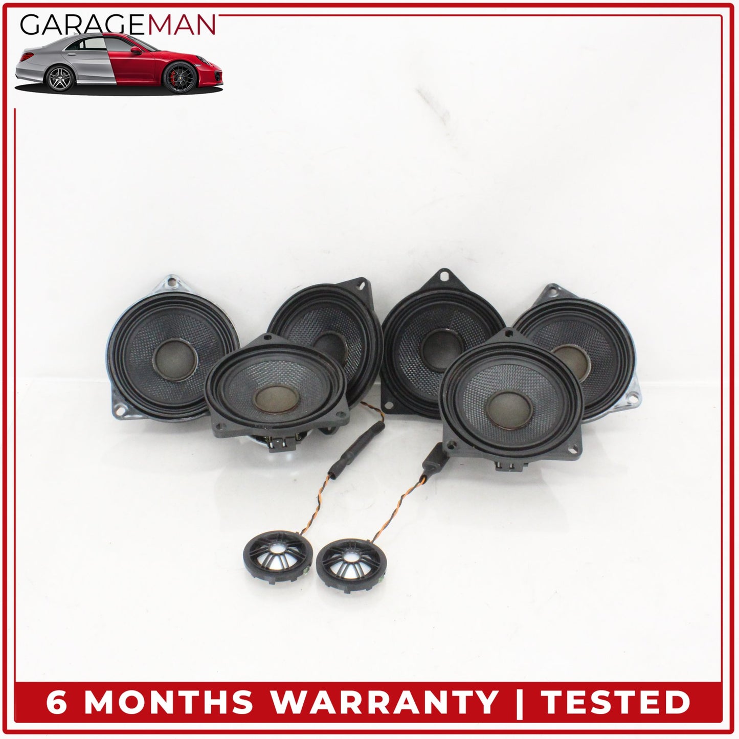 2009-2019 BMW 550i X5 X6 Front & Rear Left & Right Side Audio Speakers Set OEM