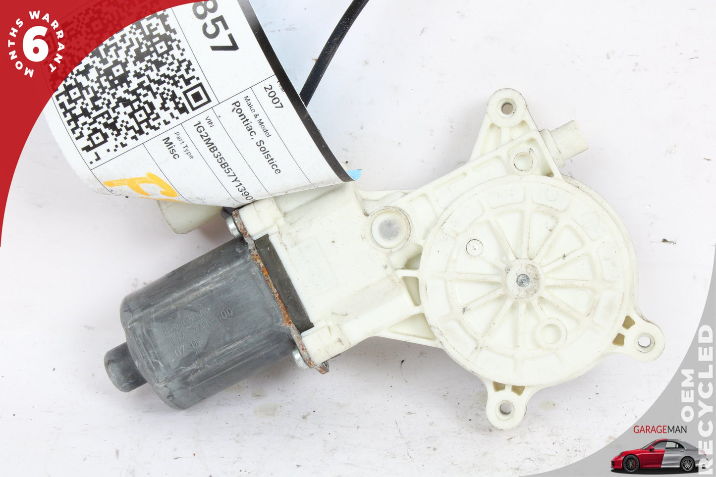 2007 Pontiac Solstice Convertible Front Right Window Regulator Motor 0130822293 Genuine