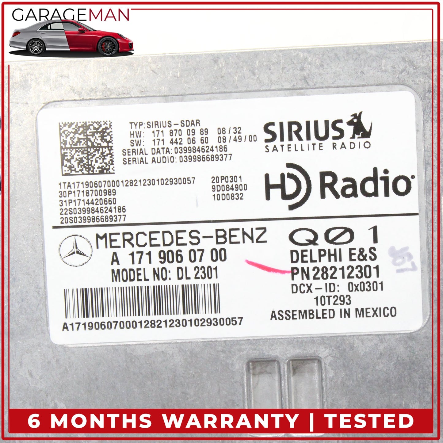 2009-2013 Mercedes W164 ML350 Sirius Satellite Radio Receiver 1719060700 OEM