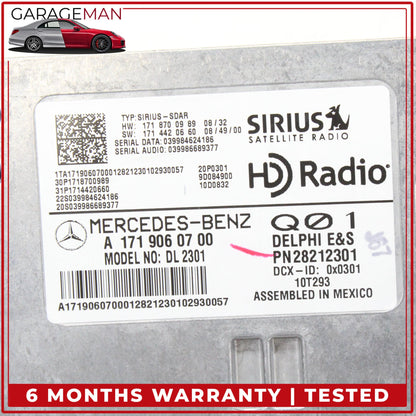 2009-2013 Mercedes W164 ML350 Sirius Satellite Radio Receiver 1719060700 OEM