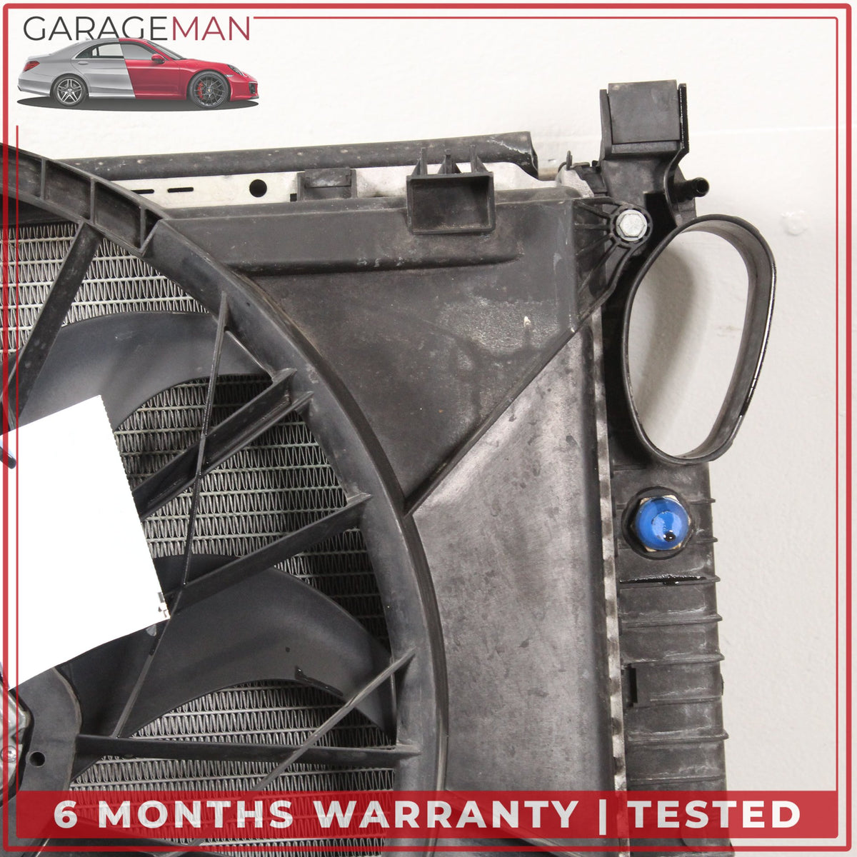 2003-2006 Mercedes R230 SL500 Engine Cooling Radiator AC A/C Condenser Assy OEM