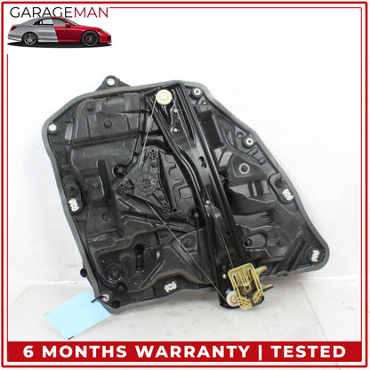 2017-2023 BMW 530e G30 Rear Right Side Window Regulator w/ Carrier 7365168 OEM