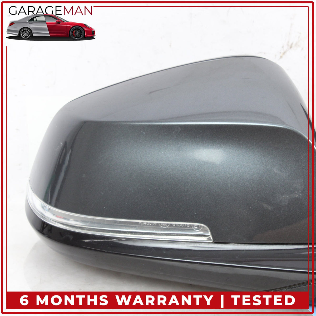 2014-2020 BMW 430i Front Right Side Door Rear View Mirror Gray Metallic OEM