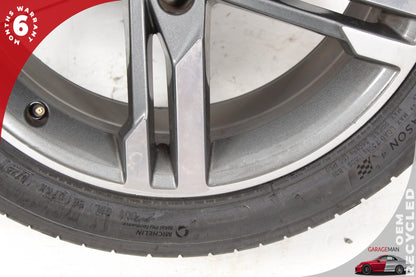 2017-2020 Audi A4 S4 5 Spoke Wheel Rim w/ Michelin Tire 8.0Jx18H2 8W0601025M OEM