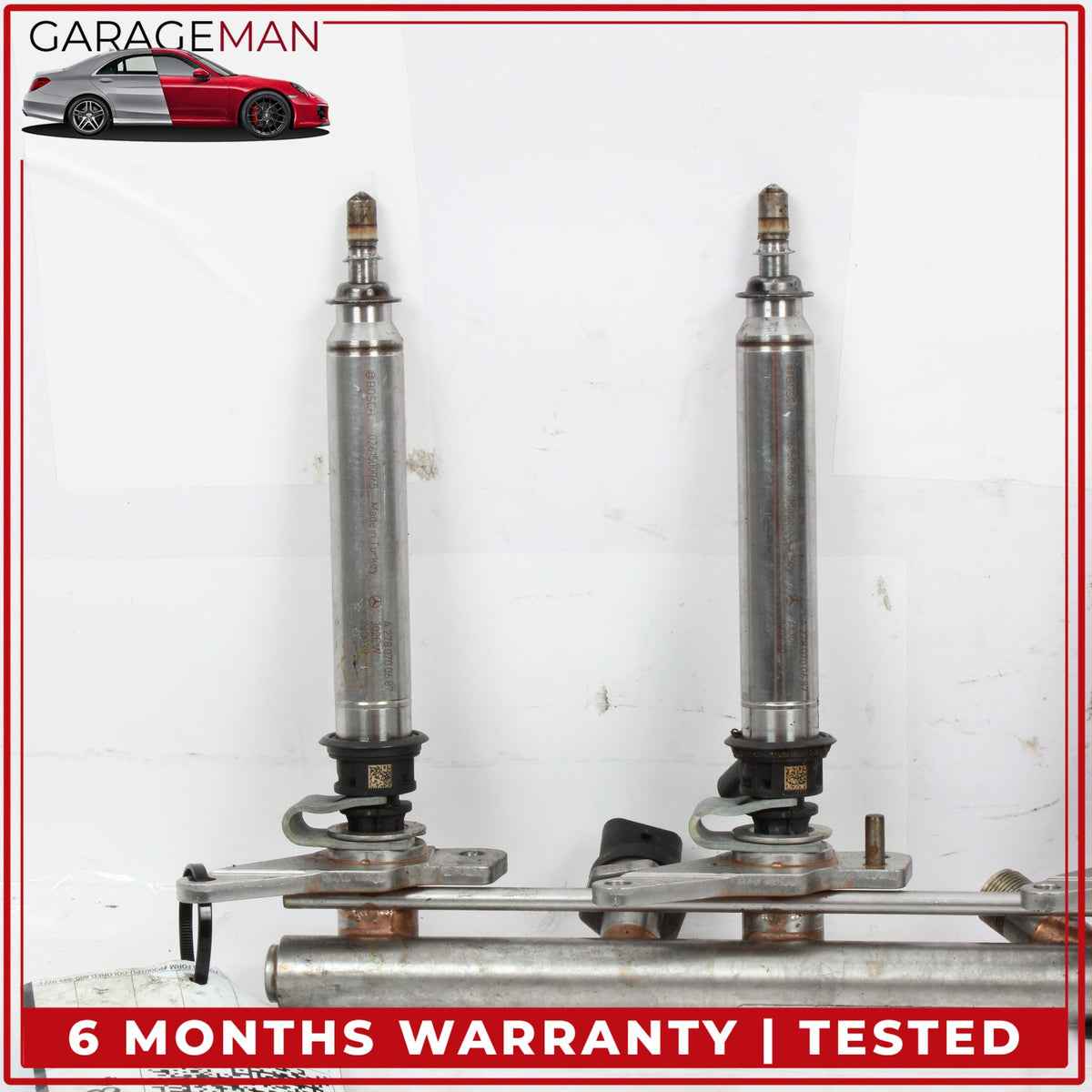 2011-2018 Mercedes X166 GL450 Fuel Injection Rail Line w/ Injectors Right Side