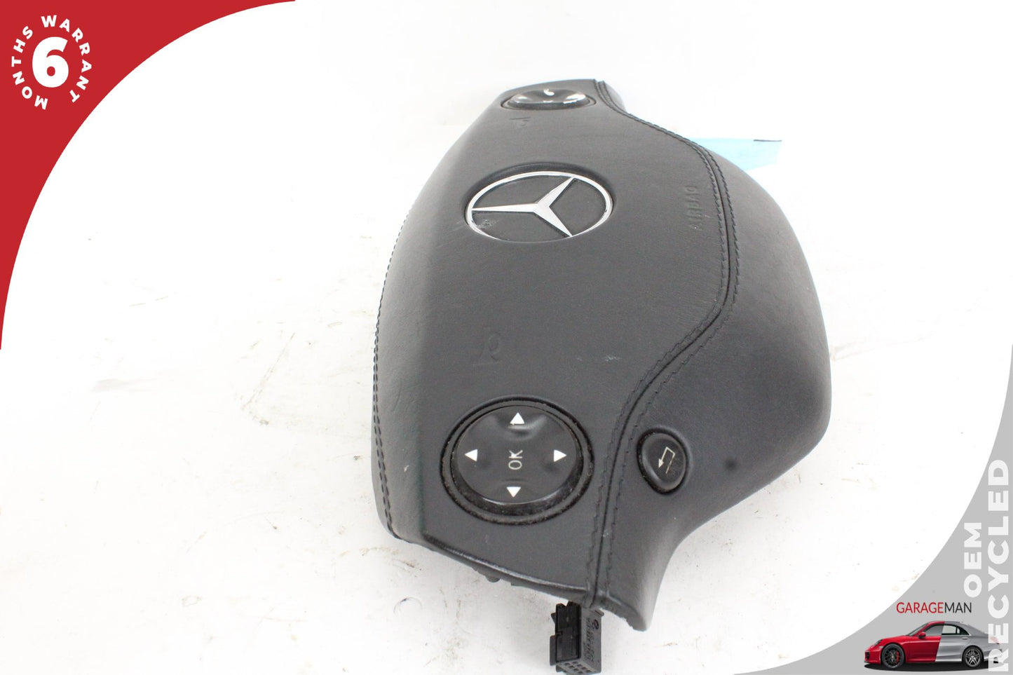 2007-2010 Mercedes W221 S550 Front Left Steering Wheel Airbag Air Bag Black OEM