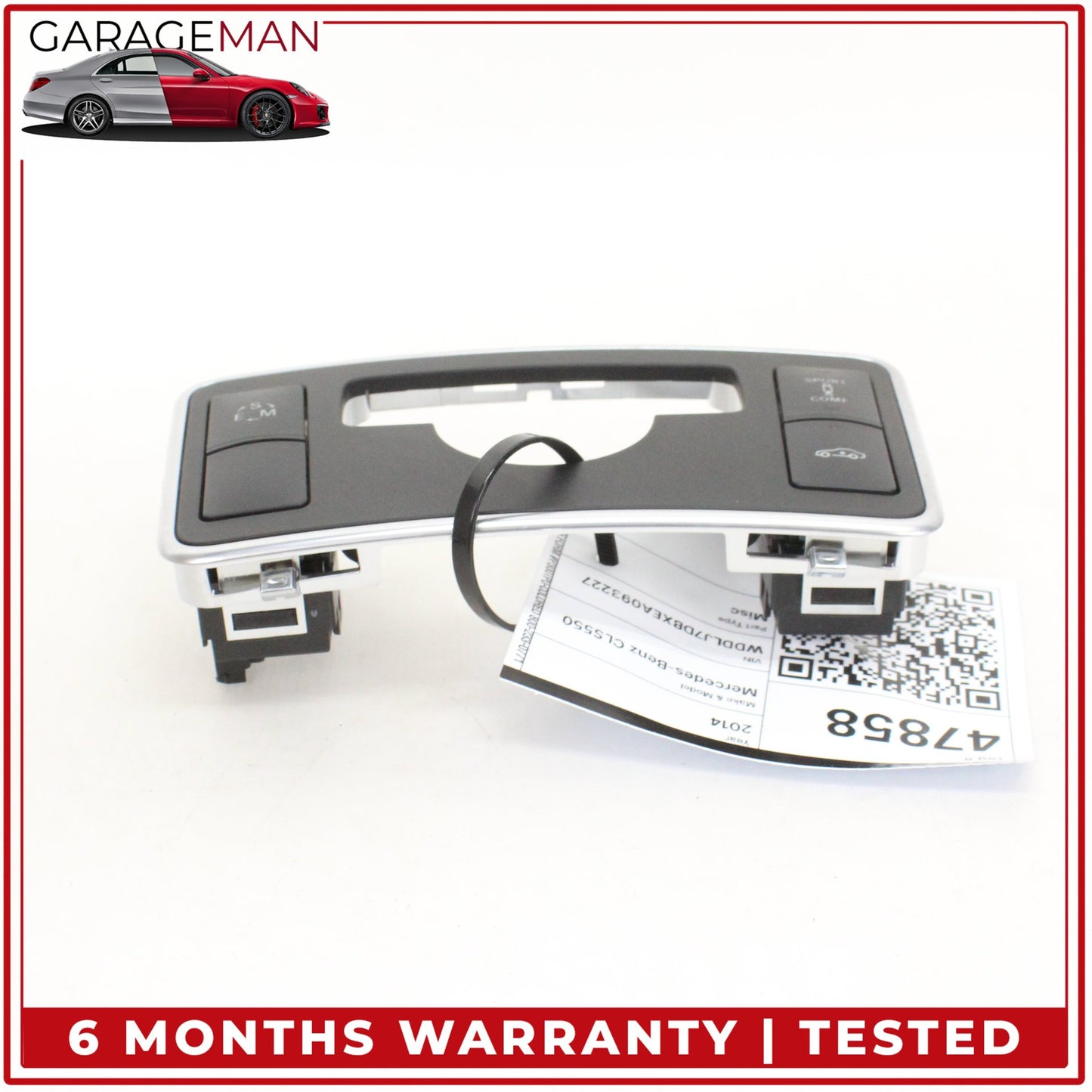 2012-2018 Mercedes W218 CLS550 Center Console Trim Bezel 2129054900 OEM