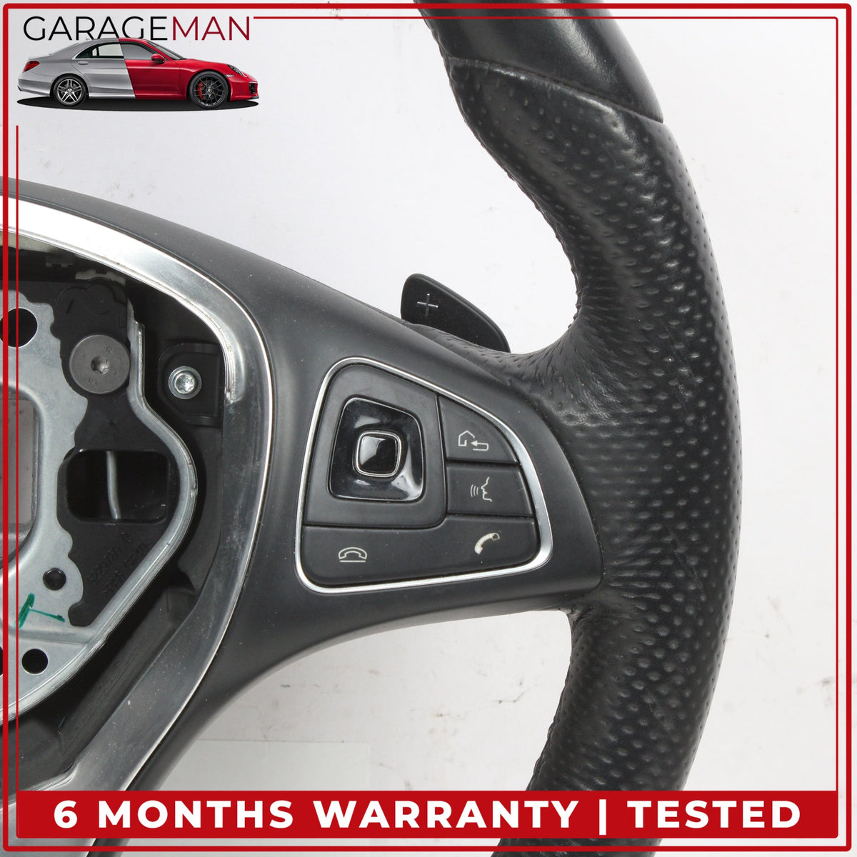2015-2019 Mercedes W213 E300 Front Left Steering Wheel w/ Paddle Shifters OEM