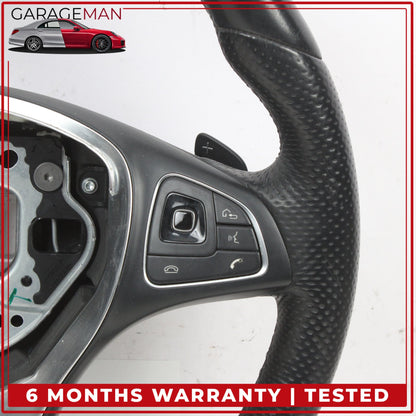 2015-2019 Mercedes W213 E300 Front Left Steering Wheel w/ Paddle Shifters OEM