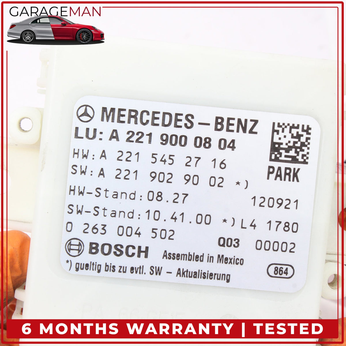 2010-2014 Mercedes W216 CL550 S550 Rear Parking Parktronic Control Module OEM