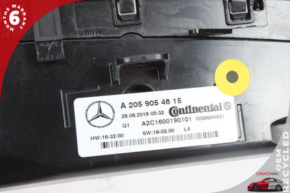 2015-2020 Mercedes W205 C300 A/C Heater Climate Control Switch 2059054706 OEM