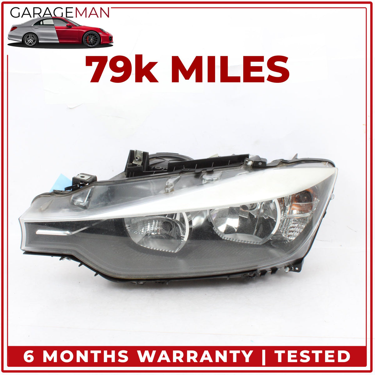 2012-2015 BMW 320i xDrive Front Left Side Halogen Head Light Lamp 7259549 OEM