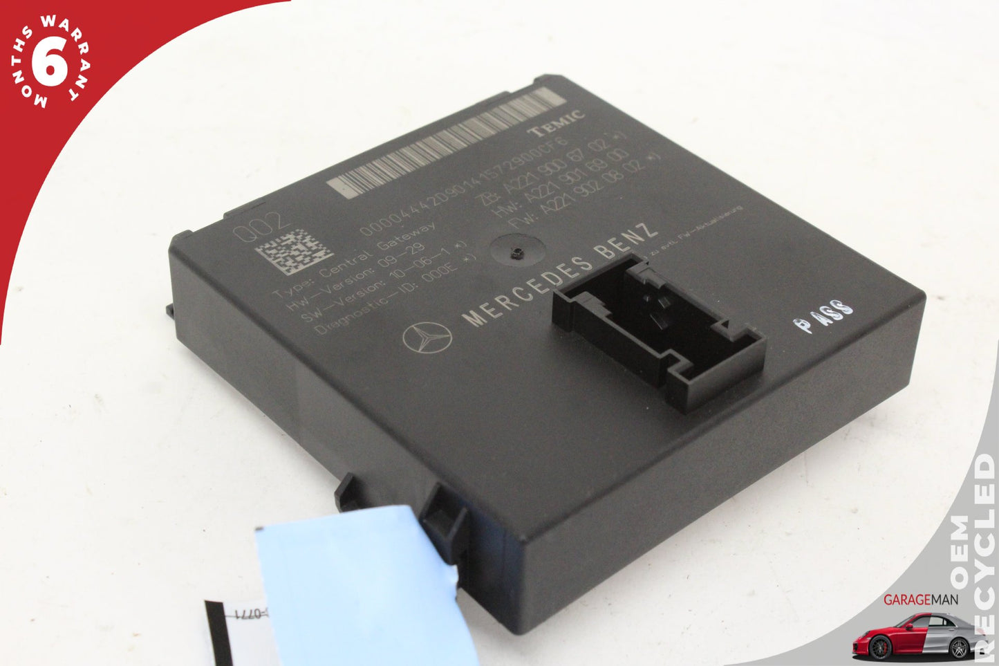 2007-2014 Mercedes W221 S550 Central Gateway Control Module Unit 2219006702 OEM