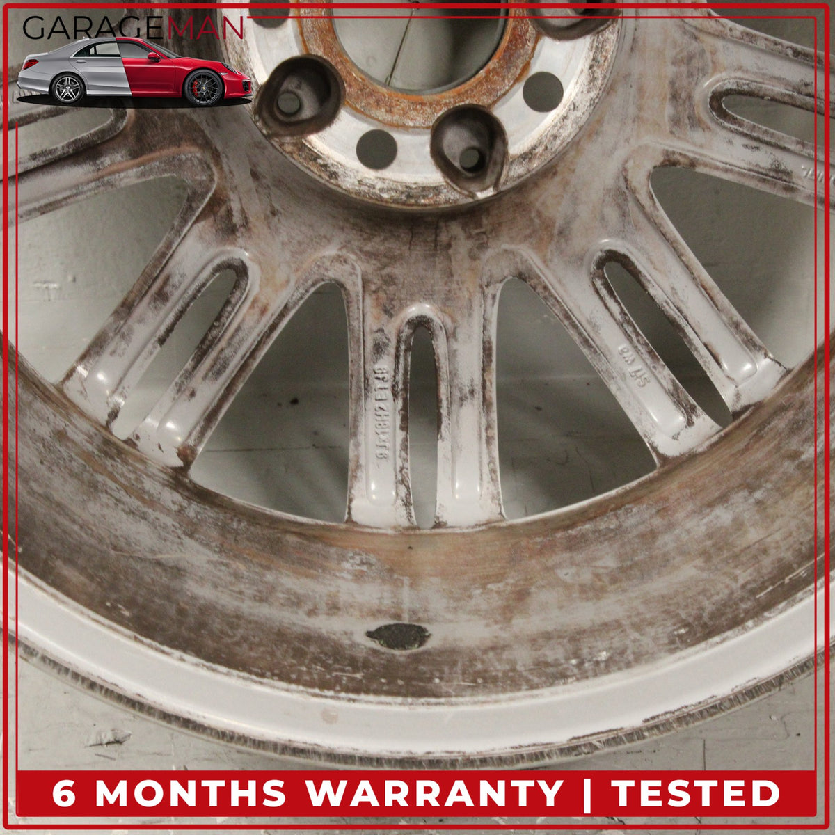 2007-2009 Mercedes W211 E350 E550 Rear Wheel Rim 9JX18H2 ET39 2114015402 OEM