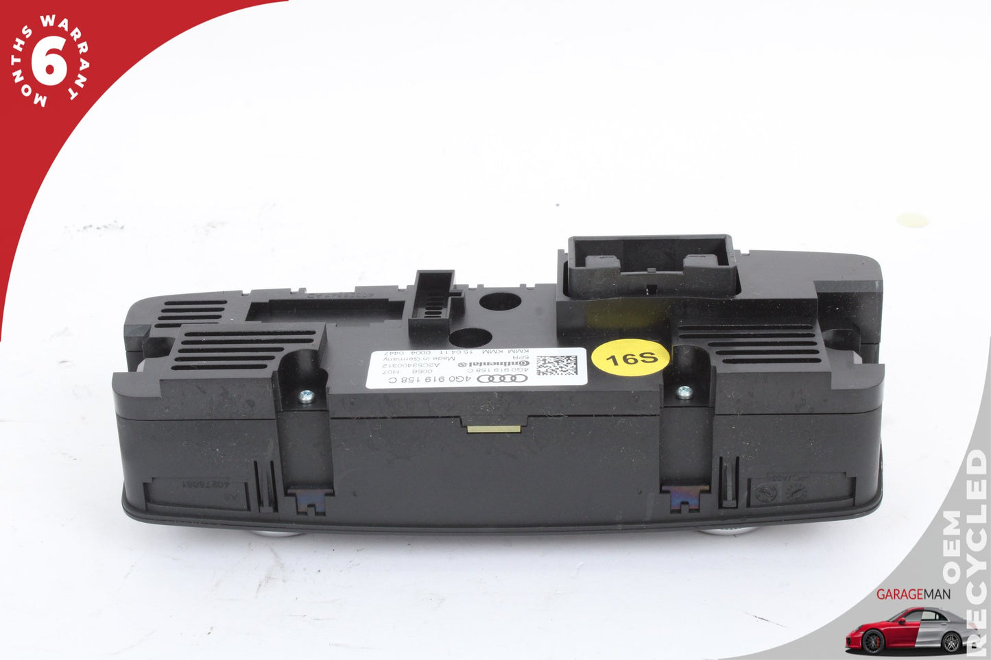 12-18 Audi A6 C7 Sedan Rear A/C Heater Control Unit 4G0919158C Genuine
