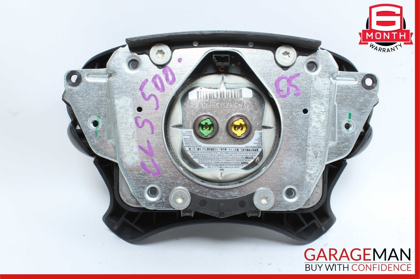 03-12 Mercedes W219 CLS500 E350 SL500 Steering Wheel Airbag Air Bag Black OEM