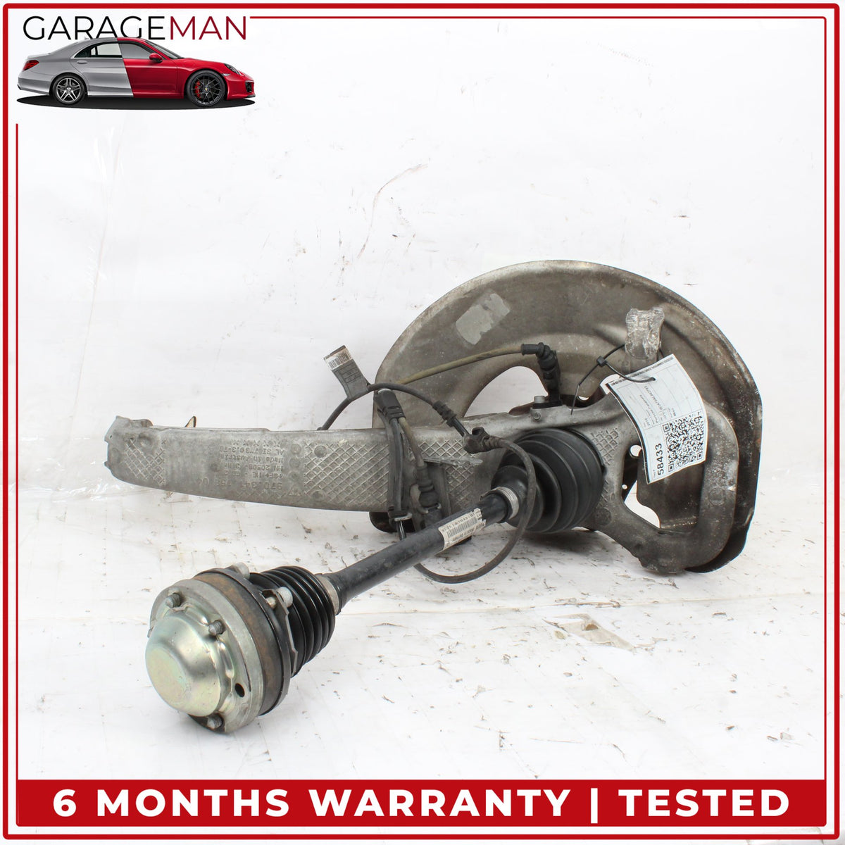 2010-2016 Porsche Panamera 970 Front Right Spindle Knuckle Wheel Hub w/Shaft OEM