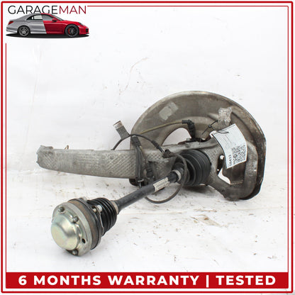 2010-2016 Porsche Panamera 970 Front Right Spindle Knuckle Wheel Hub w/Shaft OEM