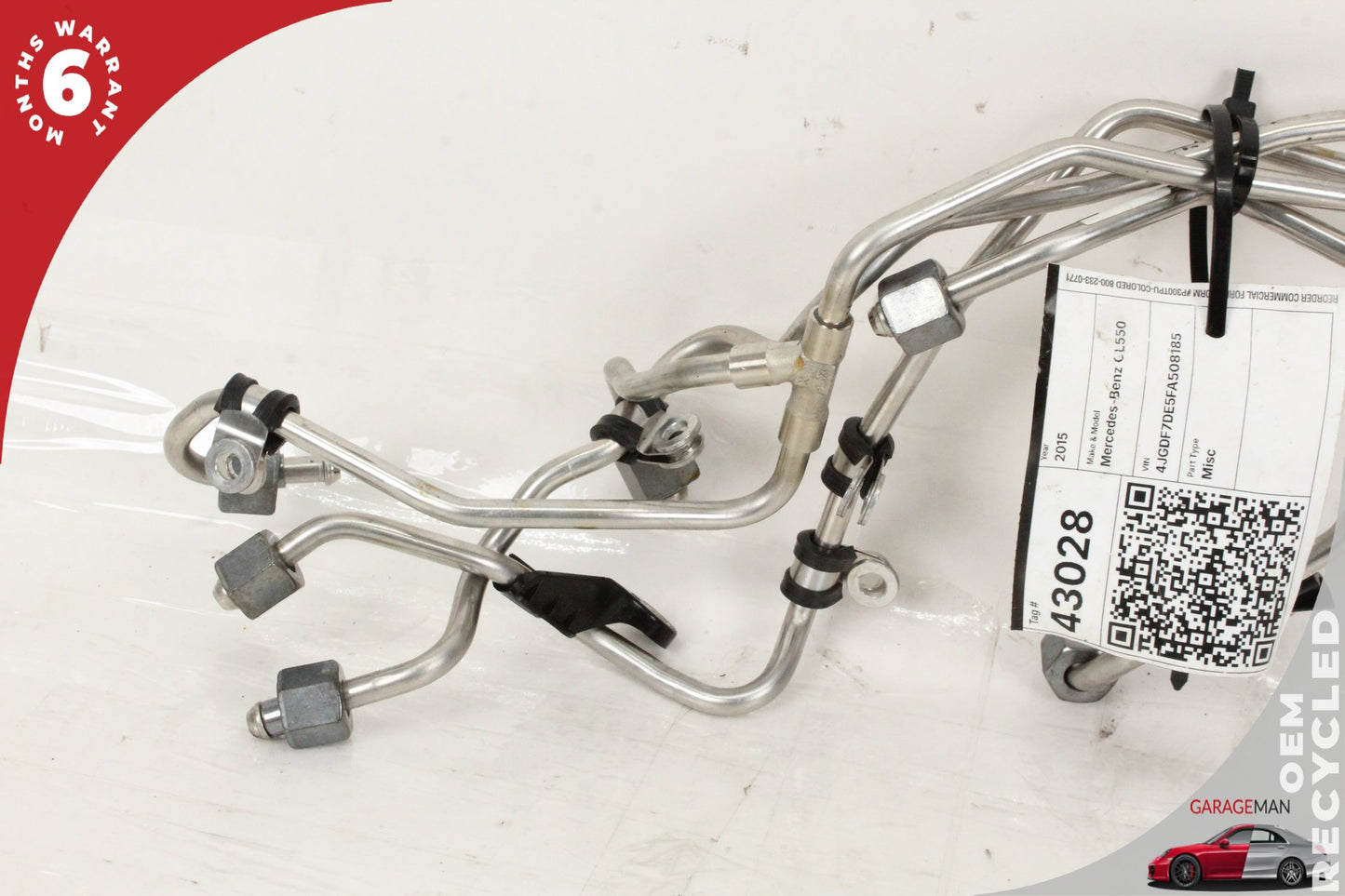 2011-2020 Mercedes-Benz GL550 X166 SUV High Pressure Fuel Pump Line Set 2780780847 OEM