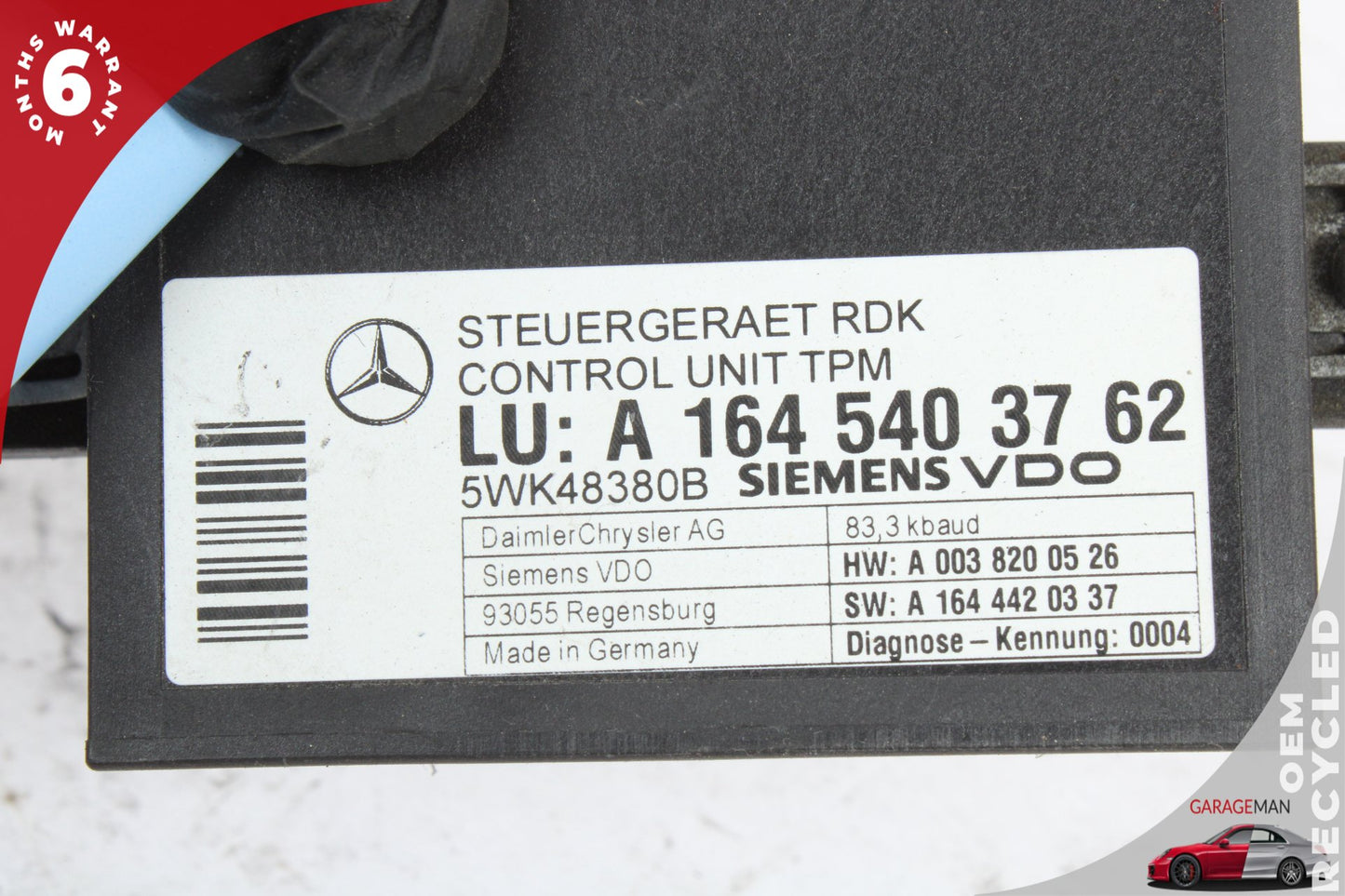 06-13 Mercedes-Benz ML550 R350 SL550 TPMS Tire Pressure Sensor 1645403762